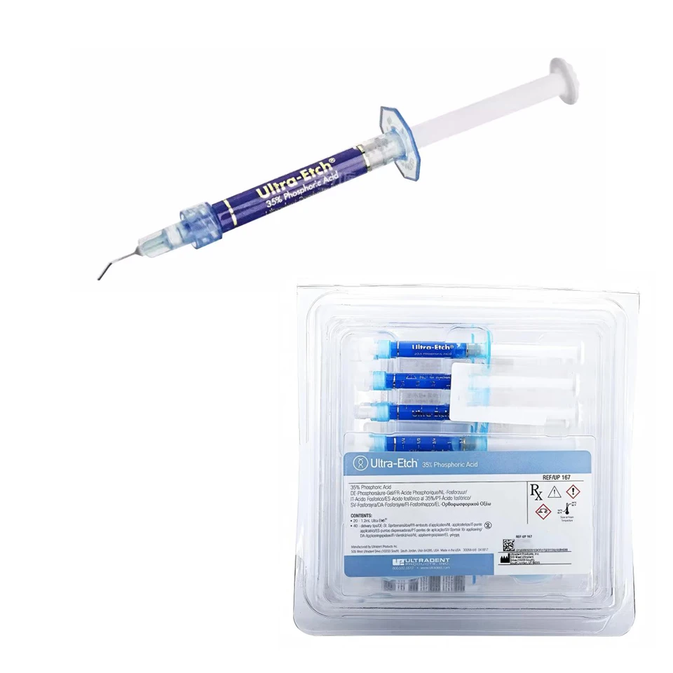 

Ultra Etch Etching Gel Ultradent 35% Phosphoric Acid Etchant Enamel Dentin Bonding Preparation Dental Etchant Gel Adhesive Prep