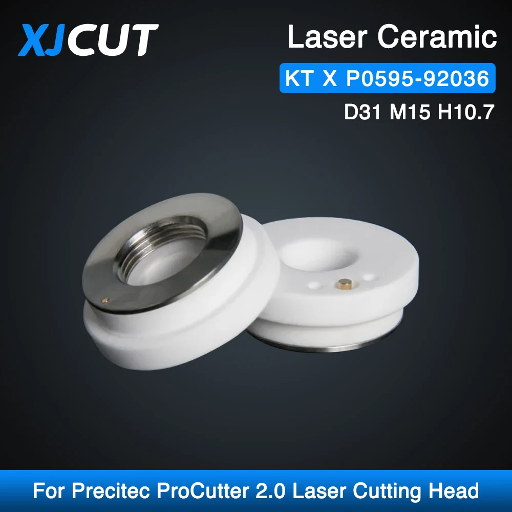 XJCUT OEM Laser Keramik Teil KTX KT X P0595-92036 Für Precitec ProCutter & ProCutter Zoom 2,0 Laserkopf D31 H10,7 M15