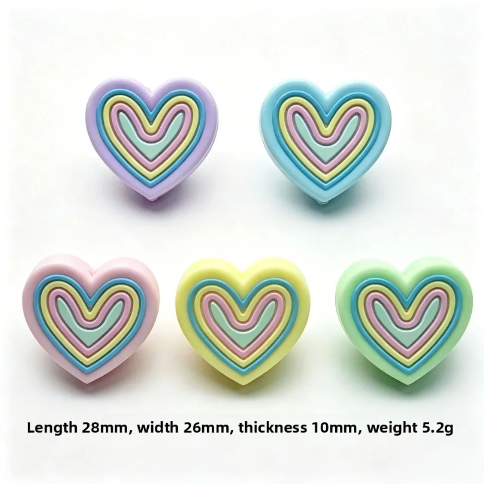 20pcs New Silicone Beads Mini Focus Beads For Pens Food Grade Silicone Teether Beads DIY Jewelry Pacifier Chain Accessories