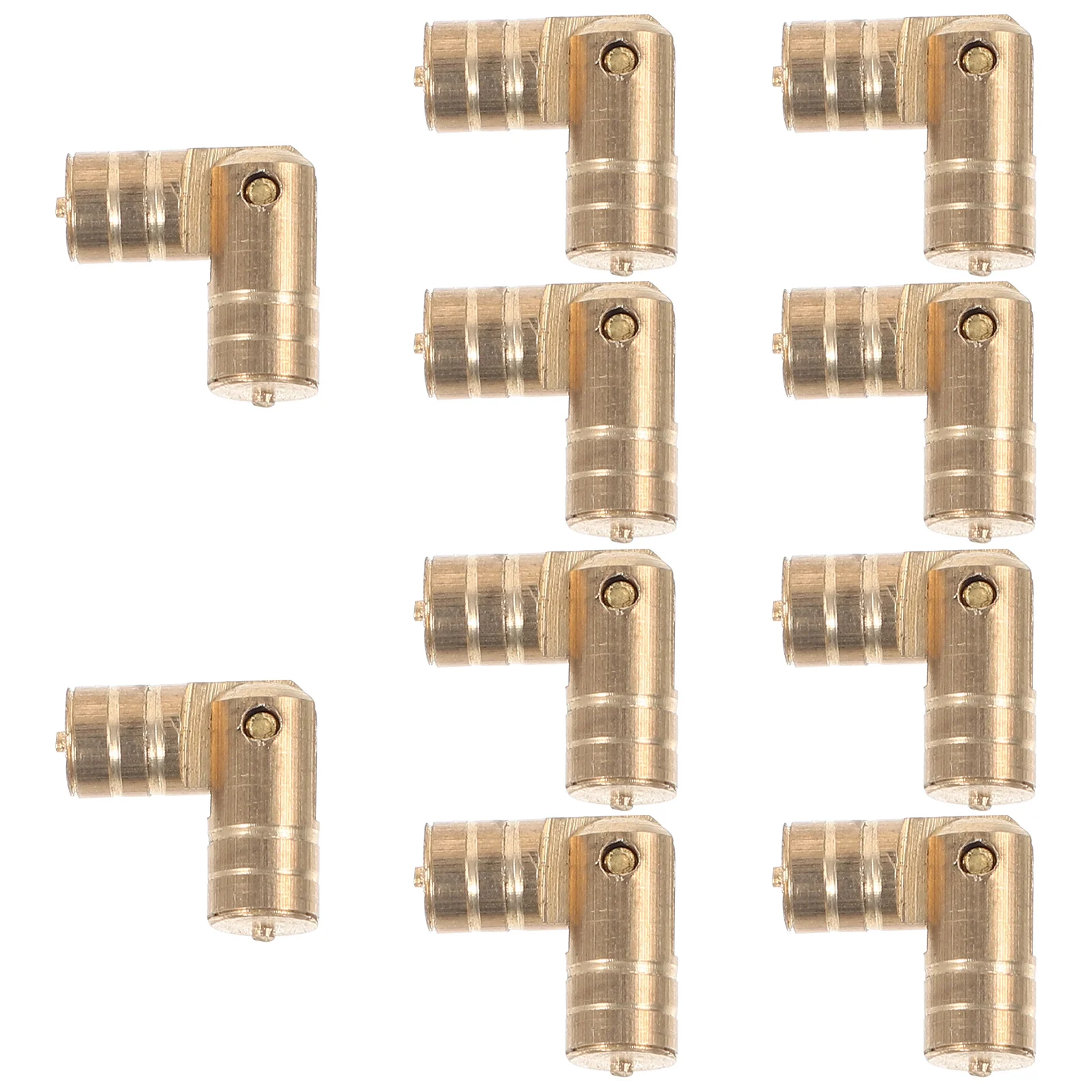 

10pcs Brass Small Cabinet For Jewelry Box Wooden Chest Vintage Metal Replacement Cupboard Door Furniture Hinge Tiny