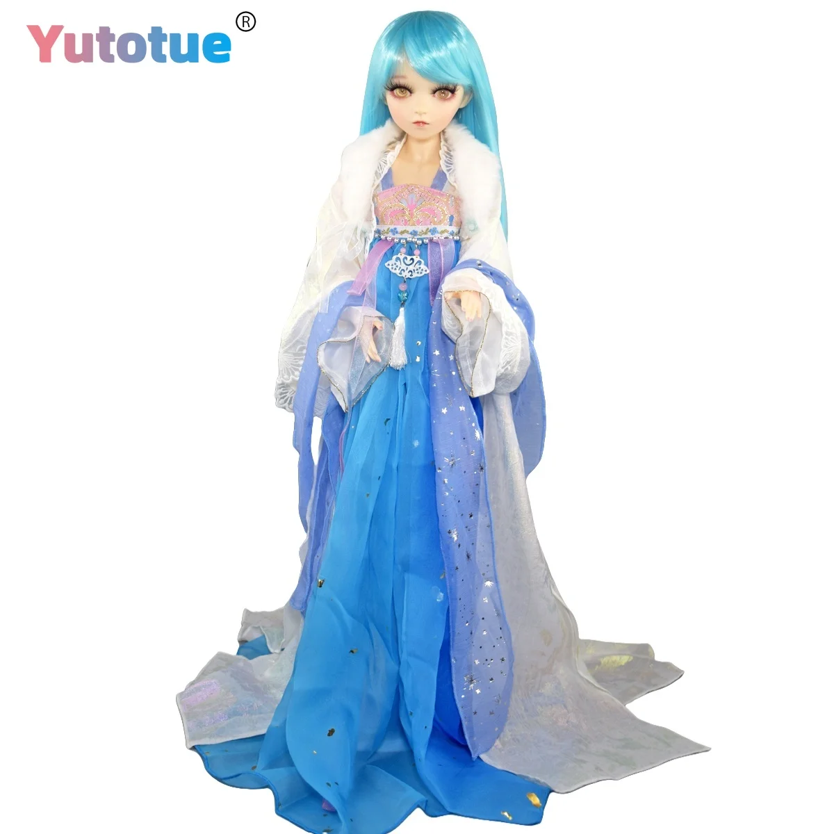 YUTOTUE 60cm Height Girl Doll Large BJD Toy Upgrade Makeup Removable Ancient Clothing
