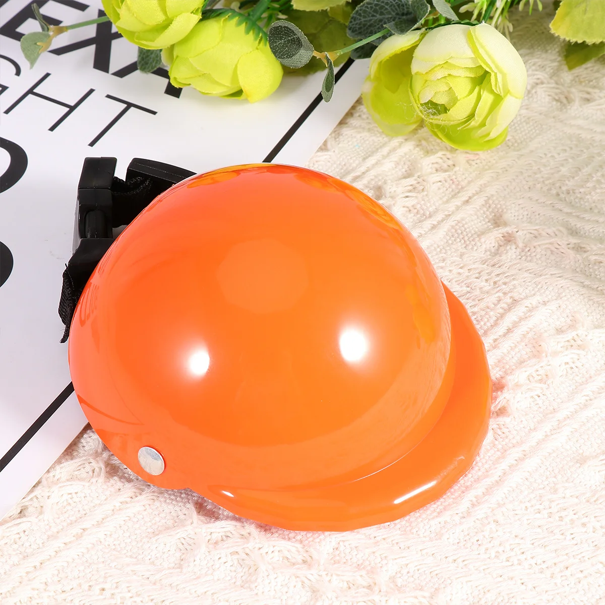 

1Pcs Pet Safety Hat Sturdy Trustworthy Tool Multiple Jobs Sun Rain Protection Soft Padded Design Pet Supplies Random