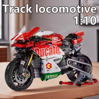 Famous V4 Motorcycle Super Motorbike Building Blocks Set Model Kit Technical Racing Kids Assembled Toys Gifts For Boys And Girls