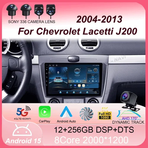 Imagen 1 del producto Android 15 para Chevrolet Lacetti J200 2004 - 2013 para Buick Excelle Hrv 2004 - 2013 Radio de coche reproductor de vídeo Multimedia navegación