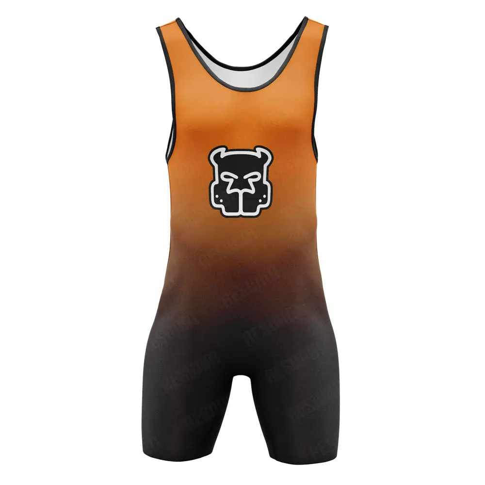 New Wrestling Singlet Bodysuit Men\'s Leotard Outfit Underwear Gym One Piece Sleeveless Triathlon Coverall Powerlifting Skinsuit