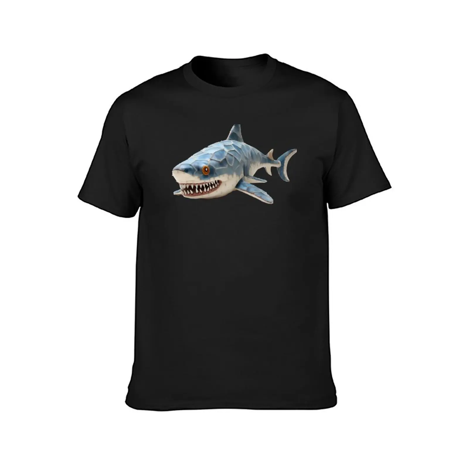 Stuffed animal shark T-Shirt summer tops quick-drying graphics sweat fitted t shirts for men