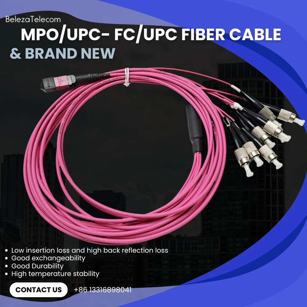 

2 шт., 8 волокон MPO/UPC Fanout FC/UPC, OM4 Elite с низкими потерями, штекер, гнездо, кабель 2,0 мм или 3,0 мм, сборка MPO