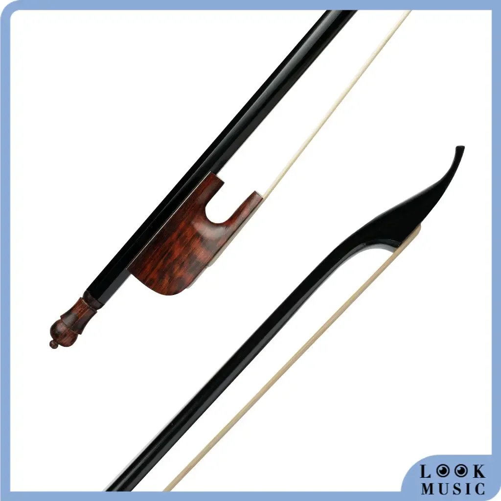 LOOK Baroque Style Violin Bow Snakewood Full Size 4/4 Carbon Fiber Bow For Violin lovers Professional Performance