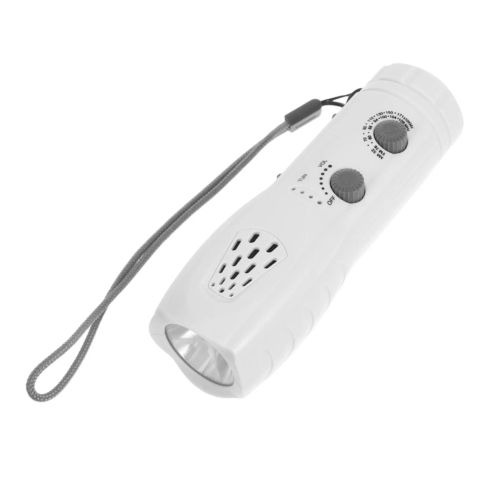 

Emergency Flashlight with Hand Crank Power Built-in Radio and Sos Alarm Compact Portable Lighting for Car Home Camping Survival