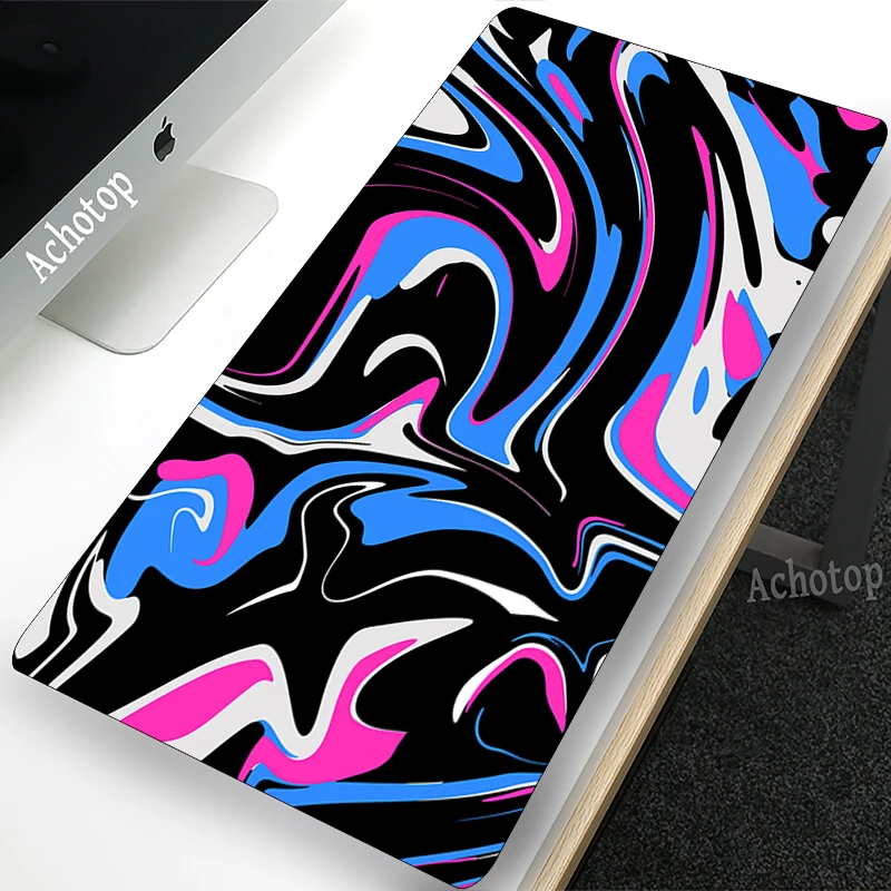 Imagem -06 - Strata Líquido Teclado Mouse Pad Jogo Mous Pad Gamer Velocidade Oversize Mouse Esteira Costura Larg Colorido Mármore Mesa Tapete 1200x550