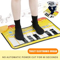 Novelty Potty Piano Sounding Carpet Bathroom Funny Toe Music Keyboard Toilet Floor Mat Potty Piano Sounding Bathroom Rug