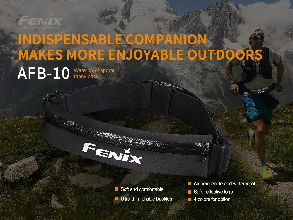 Fenix AFB-10 Phoenix Running Mountaineering Waterproof Sports Fanny pack Portable Mobile Phone Key Bag