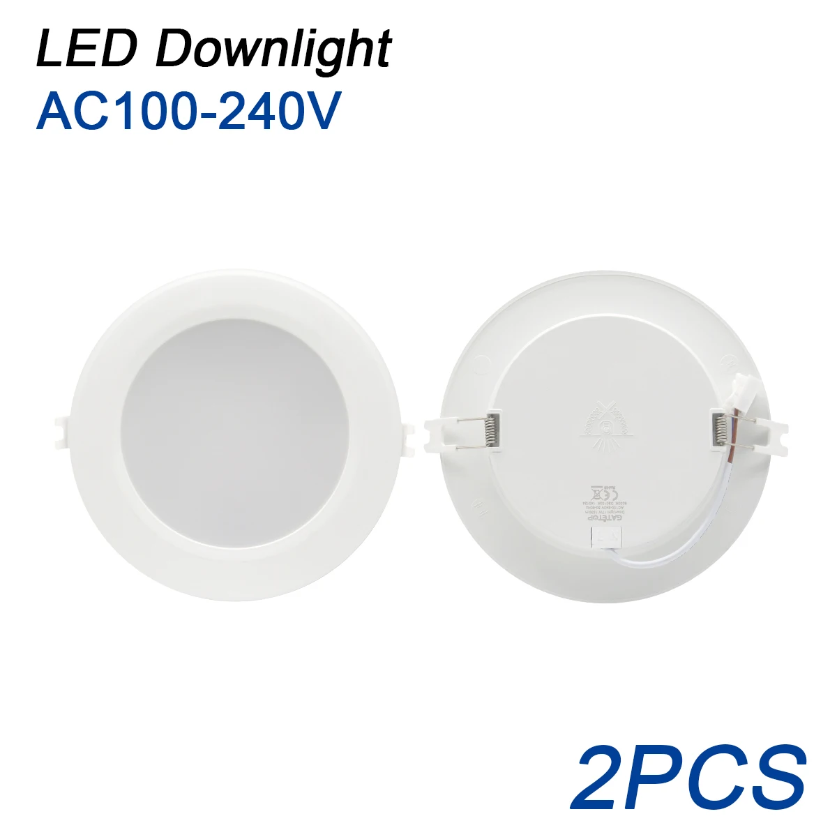 

2pcs LED Downlight 110V 220V Ceiling Light 6W 17W 20W 24W Recessed Led Down light Round Panel Light Spotlight Indoor Lighting