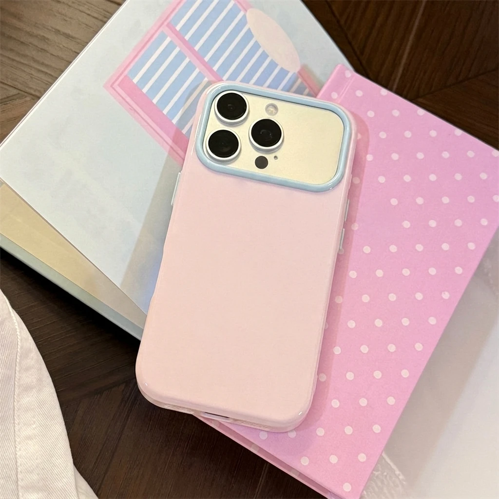 Luxuriöse koreanische Handyhülle in Bonbonfarben aus weichem TPU für iPhone 17 16 15 14 13 12 Pro Max 16E, stoßfeste Silikon-Schutzhülle für die Rückseite. – Detail 6