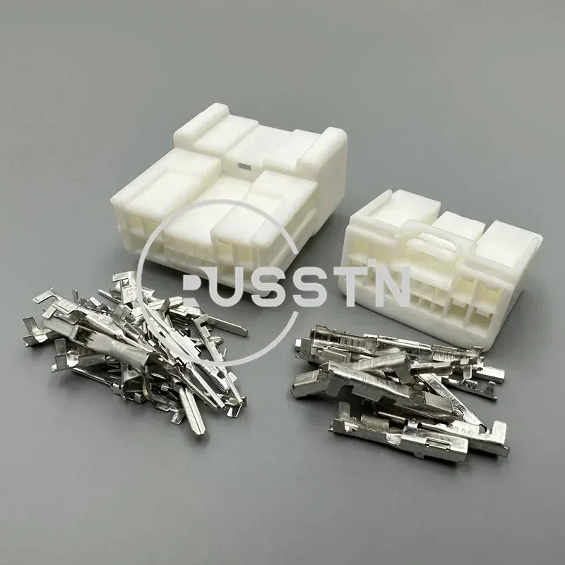 1 Set 18 Pin Automotive Wiring Terminal Hybrid Connector Car Unsealed Plastic Hosuing Socket AC Assembly 6098-3901 6098-3941
