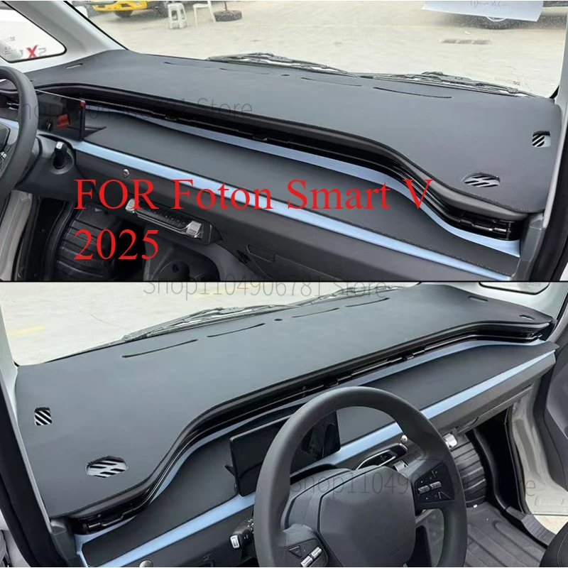 FOR Foton Smart V‌ 2025 Car Dash Mat Dashmat Dashboard Mat Cover Sun Shade Dash Board Cover Carpet Accessories