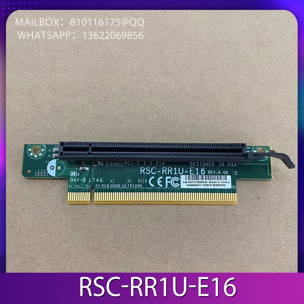 For Super 1U X16 adapter card RSC-RR1U-E16 PCI-E steering card, Equipped with a half height bracket