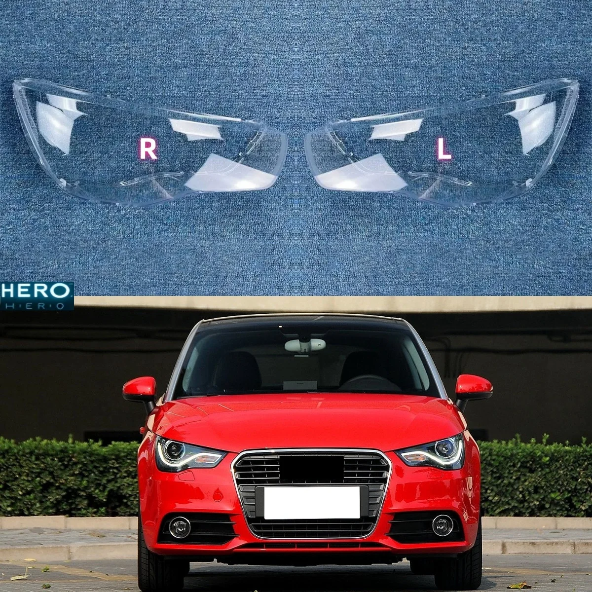 

Для Audi A1 2011 2012 2013 2014, пара автомобильных фар, стеклянная крышка, прозрачная автомобильная фара, линза головного света