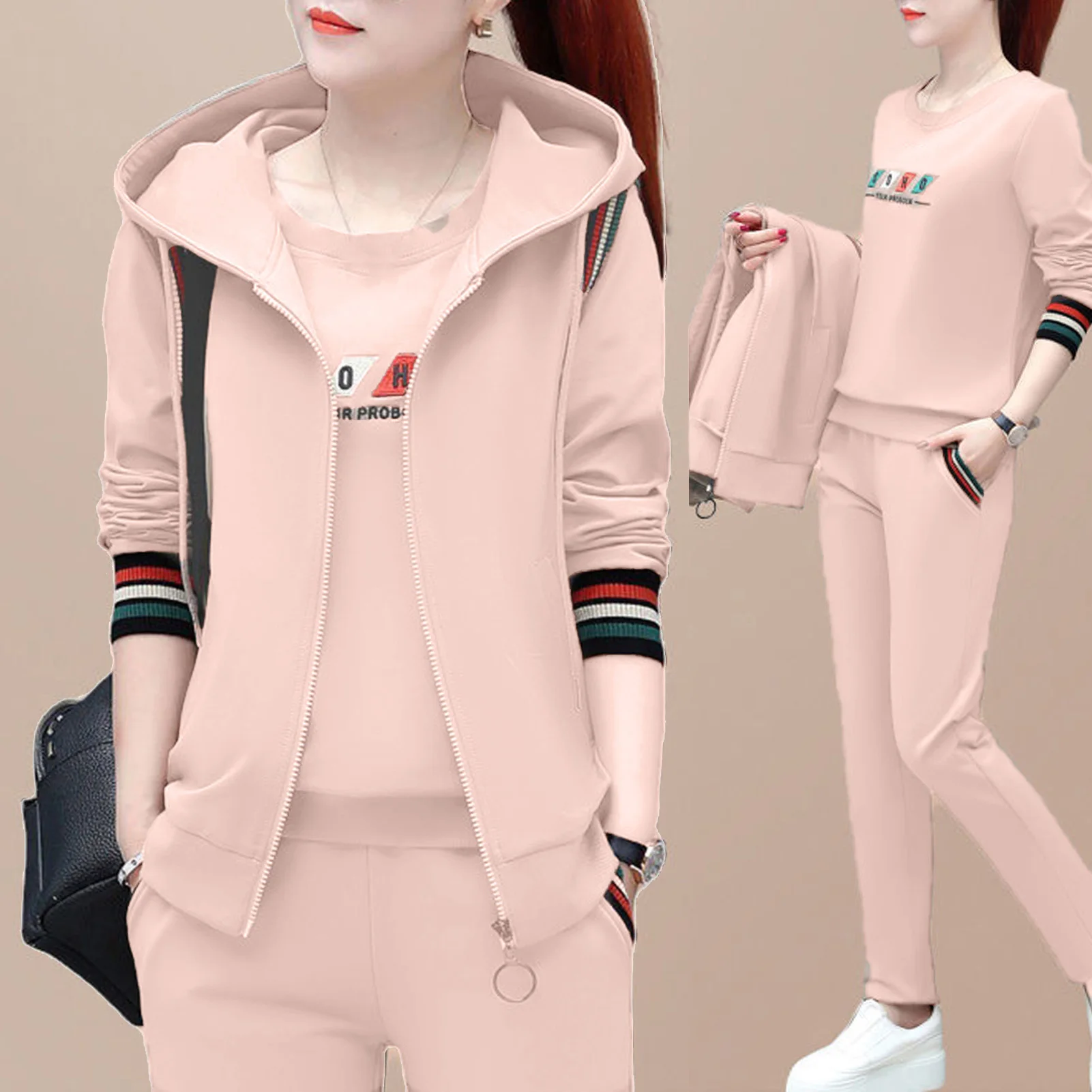 Phổ Biến Nữ Thể Thao Phù Hợp Với Áo Hoodie Dài Thấm Hút Mồ Hôi Cho Áo Trên Áo Quần Lót Tay Dài Đơn Giản Phong Cách Nữ Phù Hợp Với Áo Cho Trường Học