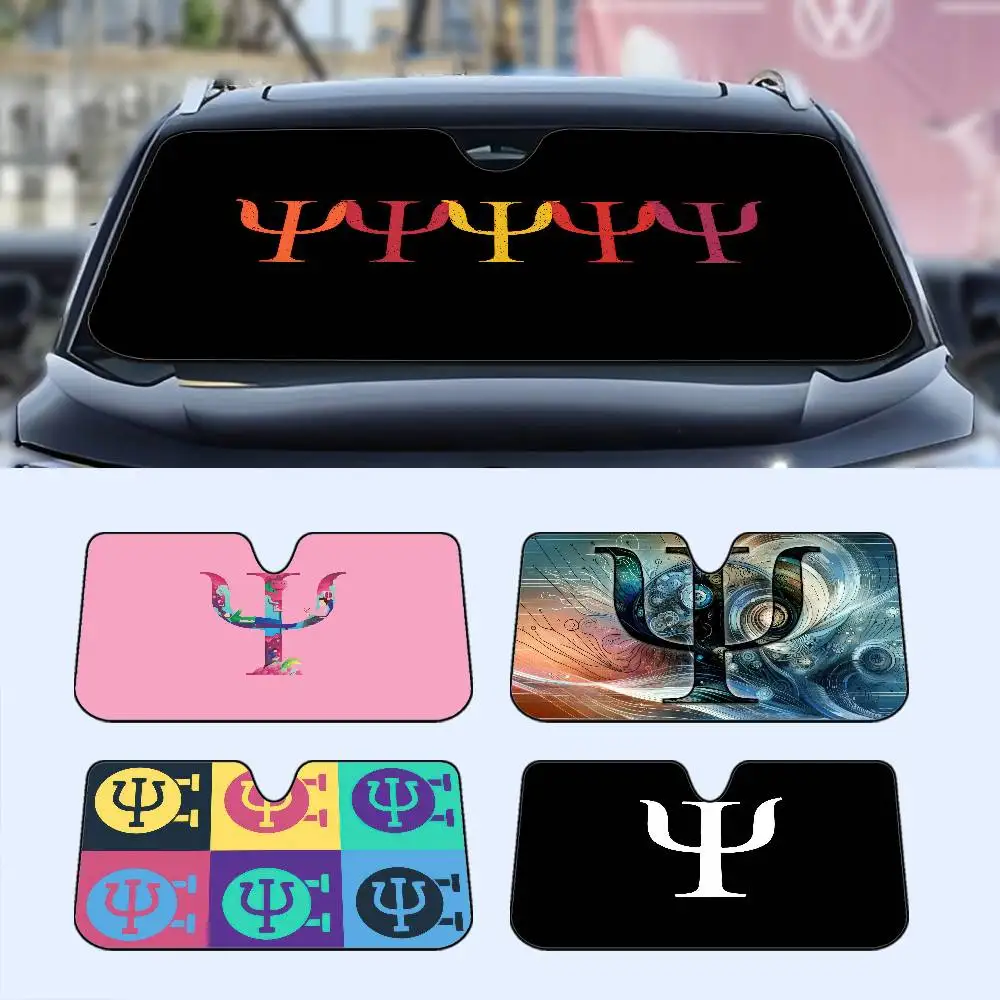 

Custom P-Psychology Psi Symbol Windshield Sunshade Customized Aluminium Foil Car Window Windscreen Cover Sunscreen Curtain