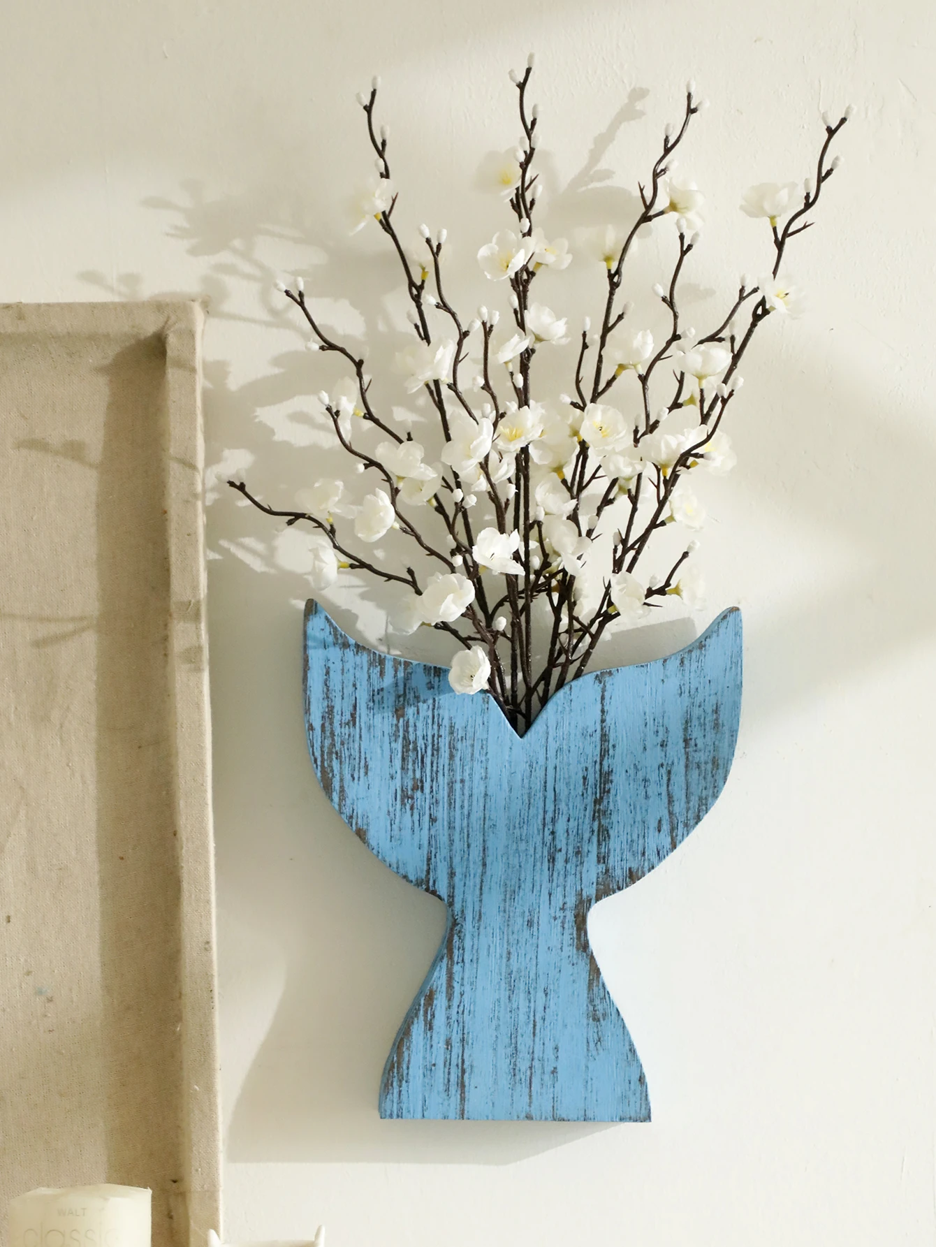 Nautical Wooden Vase Whale Tai - Dried Flower Bulk review and price