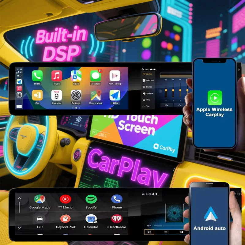 Dual Screen For Mercedes Benz A class CLA/GLA/W176/CLA-C117/GLA-X156 2013-2018 Car Radio Android GPS Multimedia Video Player