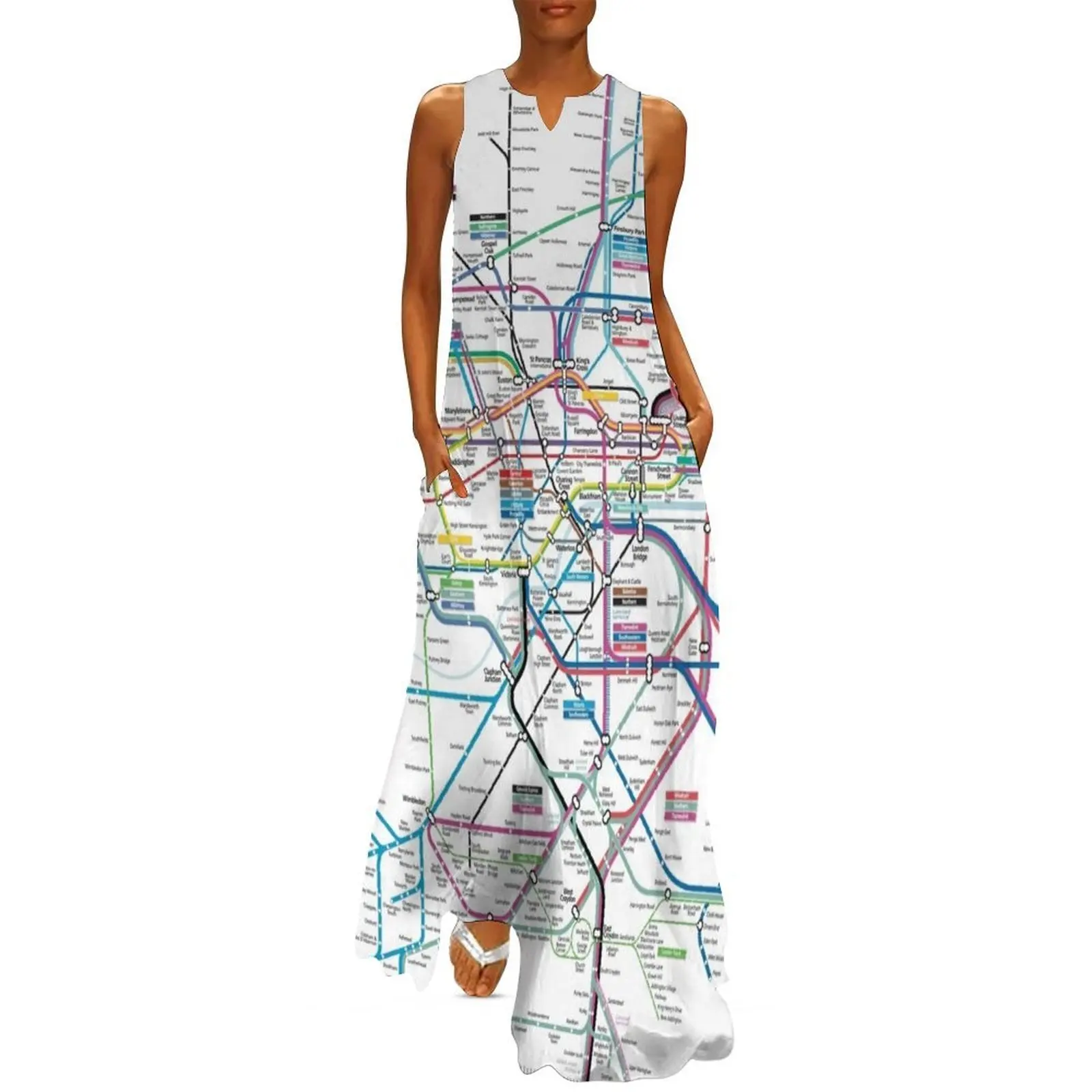 

London AllRail map Long Dress luxury women's party dress evening prom women's fashion dresses sexy dress for women