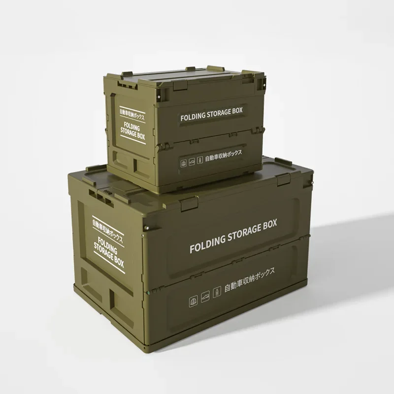 Outdoor Camping Storage Box Folding Thickened Camping Organizing Box Car Trunk Storage Box Military Storage Hikng Tools