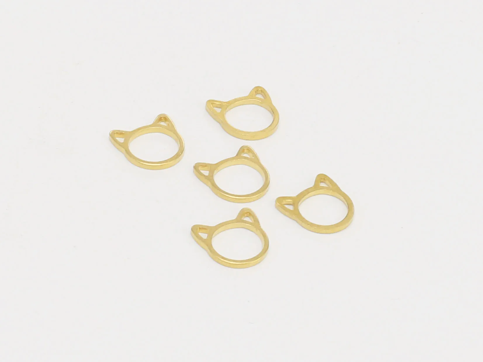 20pcs Brass Charms, Earring Accessories, Mini Animal Charm, 9x1mm, Brass Charms for Jewelry Makings - R1201