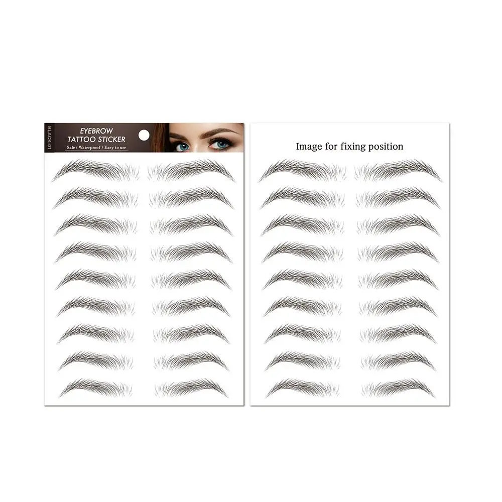 

Временные татуировки для женщин и мужчин: имитация бровей, наклейки-трансферы для глаз, 6D-стикеры для бровей