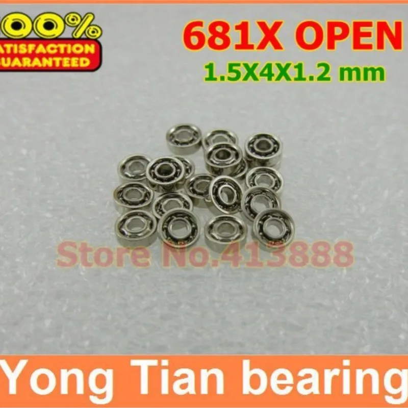 NBZH High Quality 681X OPEN 1.5*4*1.2 Mm Metric Miniature Deep Groove Ball Bearing 681XK ABEC-5