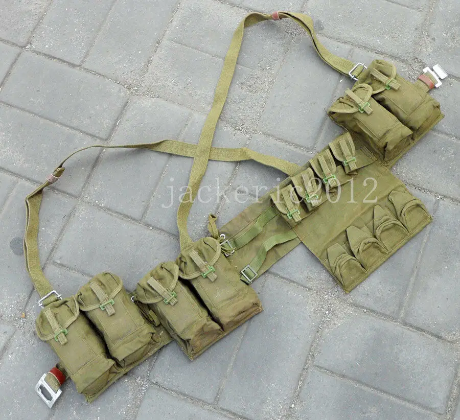 VIETNAM WAR CHINESE TYPE 63 POUCH CHEST-RIG BANDOLIER MAG AMMO Genuine Original Warehouse Surplus COLLECTION