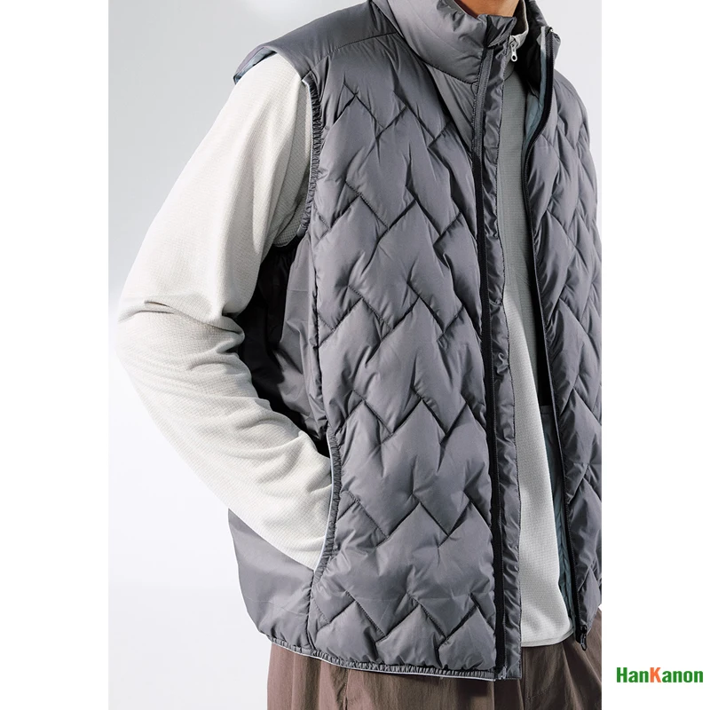 

Men's Winter 2025 Lightweight Packable Down Vest with 90% Down Fill for Superior Warmth Men and Women Outdoor Camping Warm