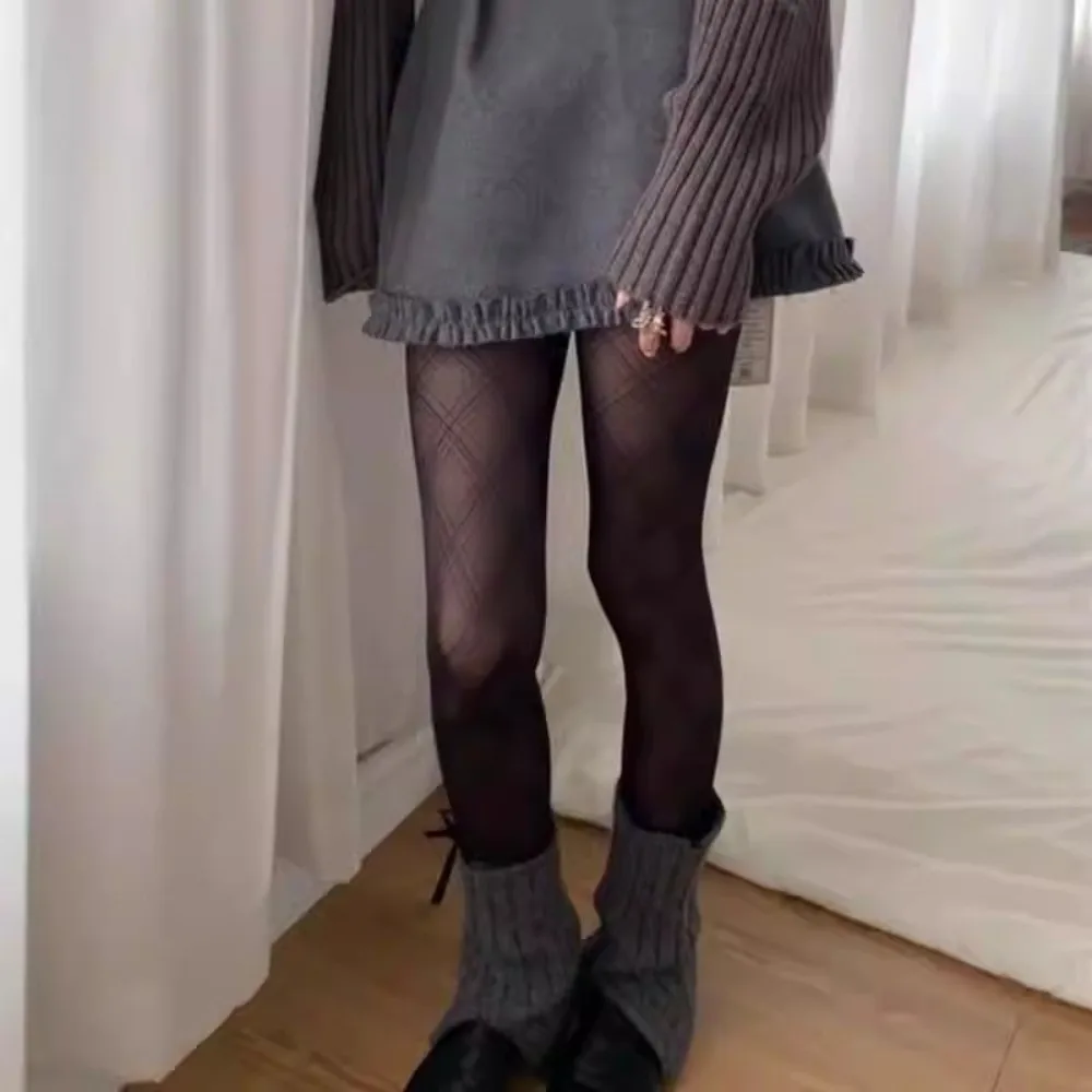 Sexy Black Stockings Lingeries High NightClub Argyle Checkered Women Pantyhose Girls Tights Tights Stocking Leggings