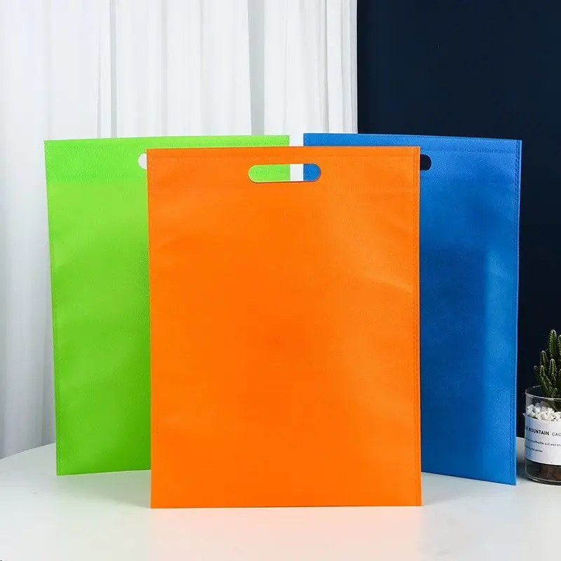 Multi Color Non-woven Bag Portable Shopping Bag Reuse Shopping Carrier Travel Storage Bags Waterproof Dustproof 20 Pcs/Lot