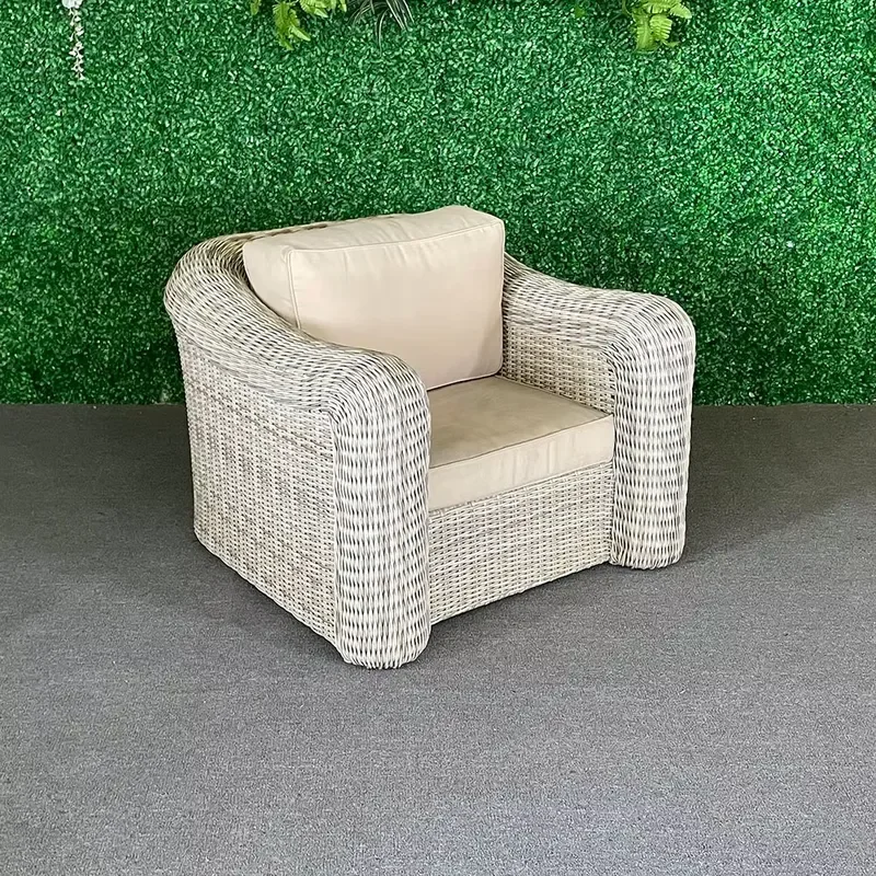 Custom 5 Star Hotel Rattan Outdoor Furniture Patio Wicker Sofa Sets Large Sectional Garden Sofa Home Living Room Outdoor Sofa