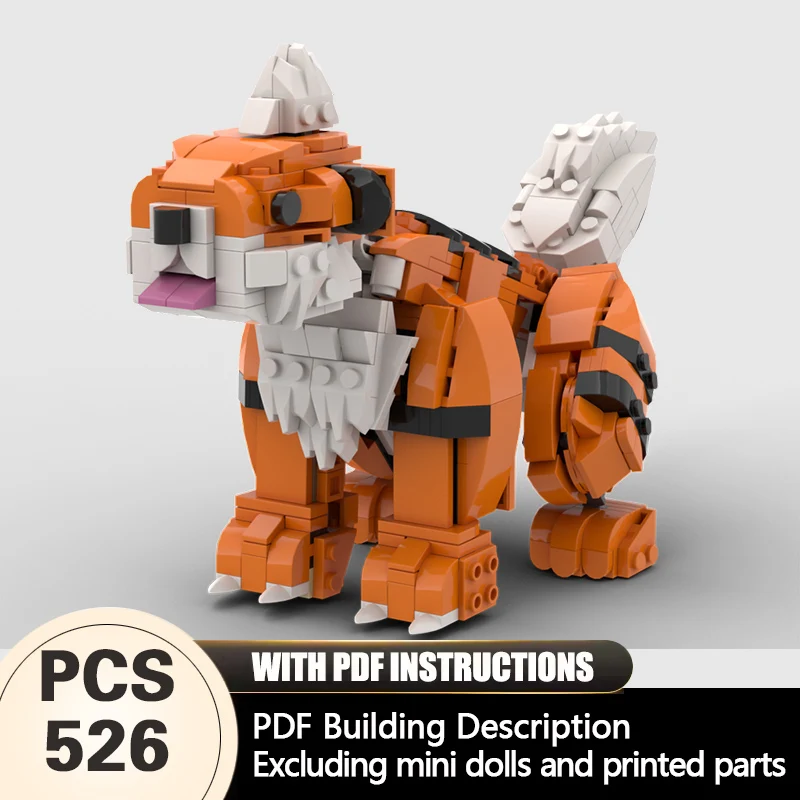 

Creators Animal Series Model MOC Building Bricks Cute Tiger Modular Technology Gifts Holiday Assemble Children Toys Suit
