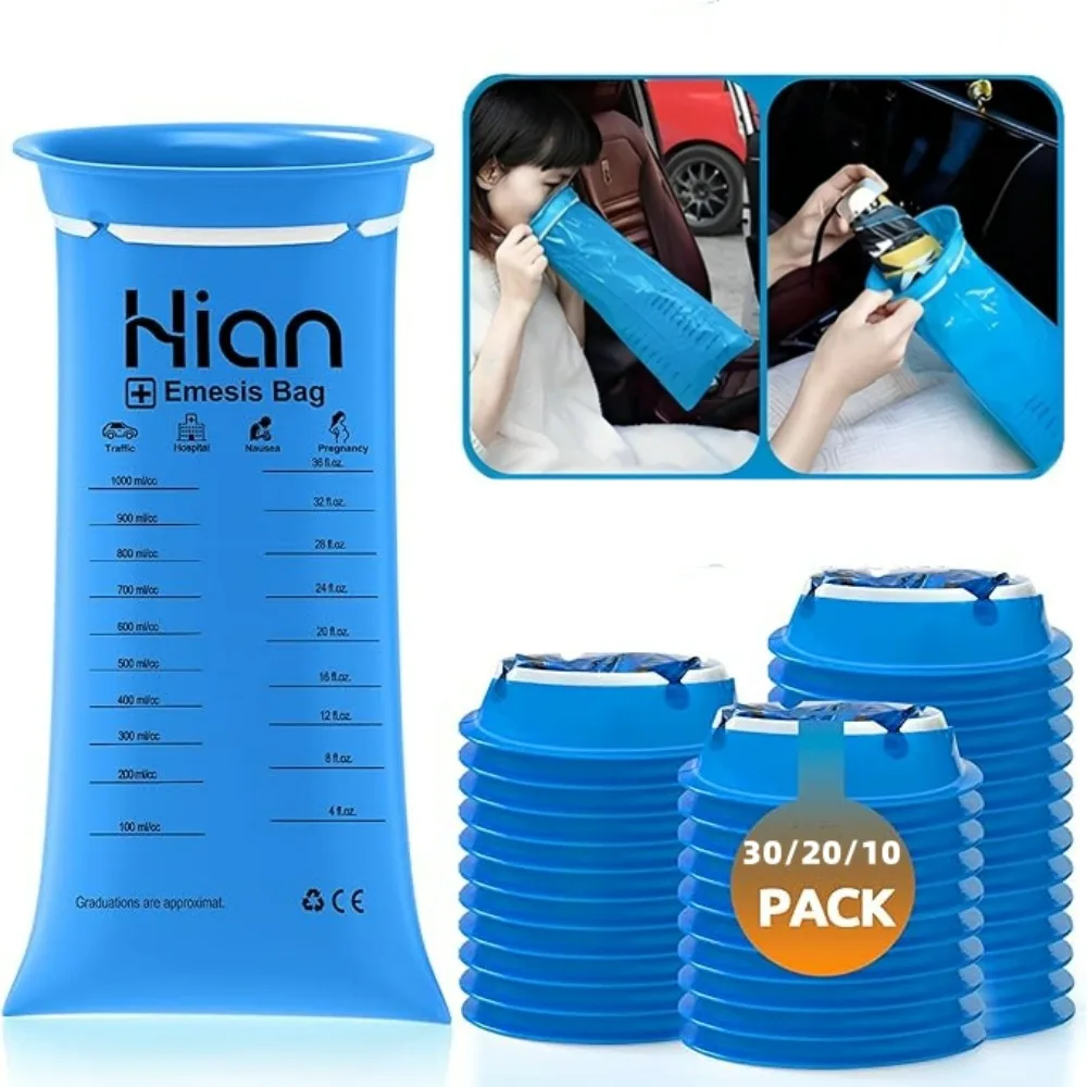 30 stücke Einweg Erbrochenes Tasche Tragbare Auto Reisekrankheit Tasche Schwangere Übelkeit Erbrochenes Tasche Reise Anti Erbrochenes Notfall Entsorgung Kit