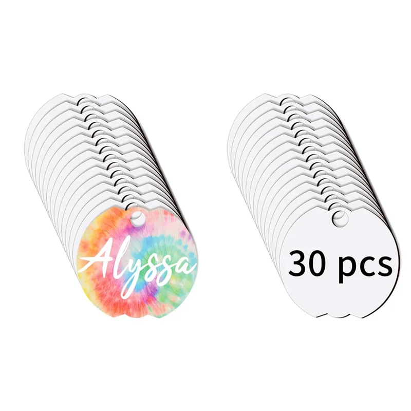ETRT Nombre ID Etiqueta Placa Tumbler Nombre Etiqueta de identificación para taza, sublimación 40 OZ Vaso 30 PCS