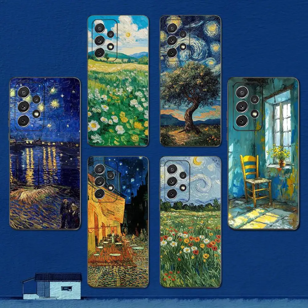 

Painting G-Gogh Art Phone Case For Samsung S22,S21,S20,S10,S9,S25,S24,S23,Ultra,FE,Plus,Lite,Soft Silicone Black Cover
