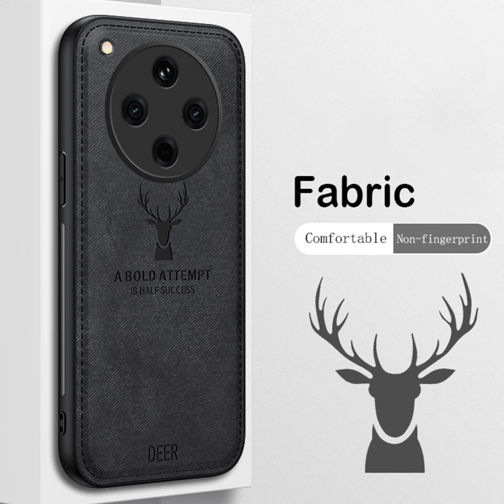 Fabric Case for Oppo Find X8 Pro 5G Deer Matte Cloth Silicone Protection Hard Phone Cover OppoFindX8Pro PKC110 PKC130 PKB110