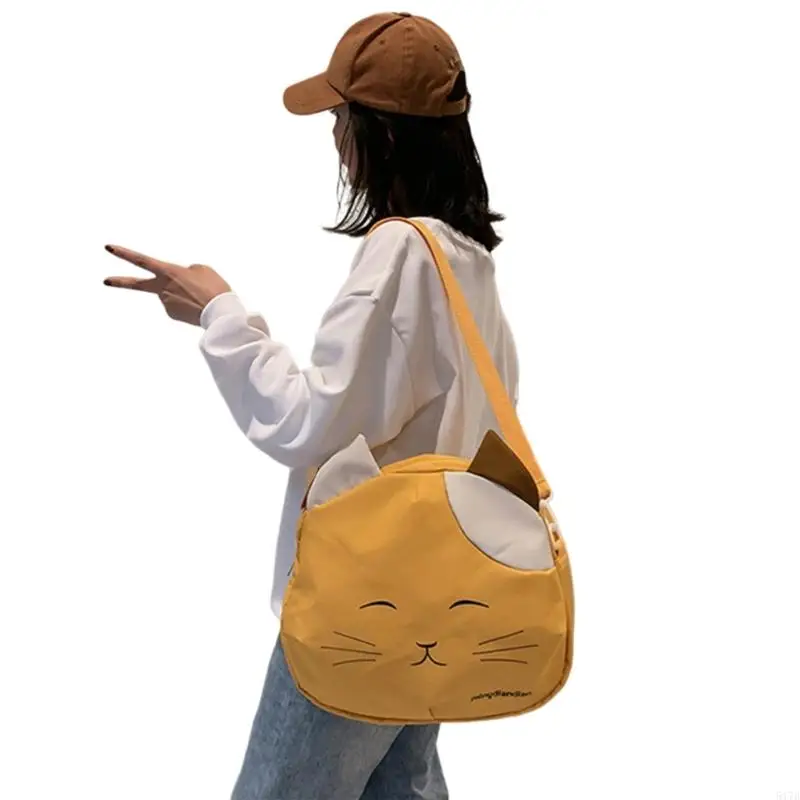 

517D Женщины большие сумки на плечо милые мультипликационные кошки для ежедневного использования