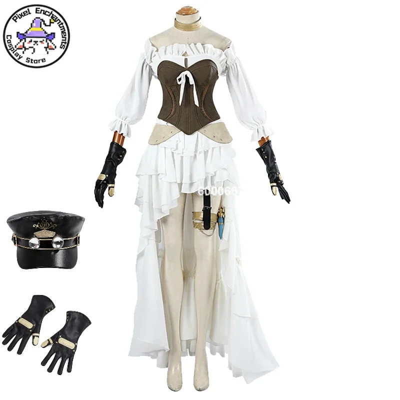 لعبة أنيمي Ff14 Ishgard أزياء تنكرية إكسسوارات أزياء الهالوين كرنفال حفلة تنكرية فستان قابل للفصل لـ Comic Con Coser