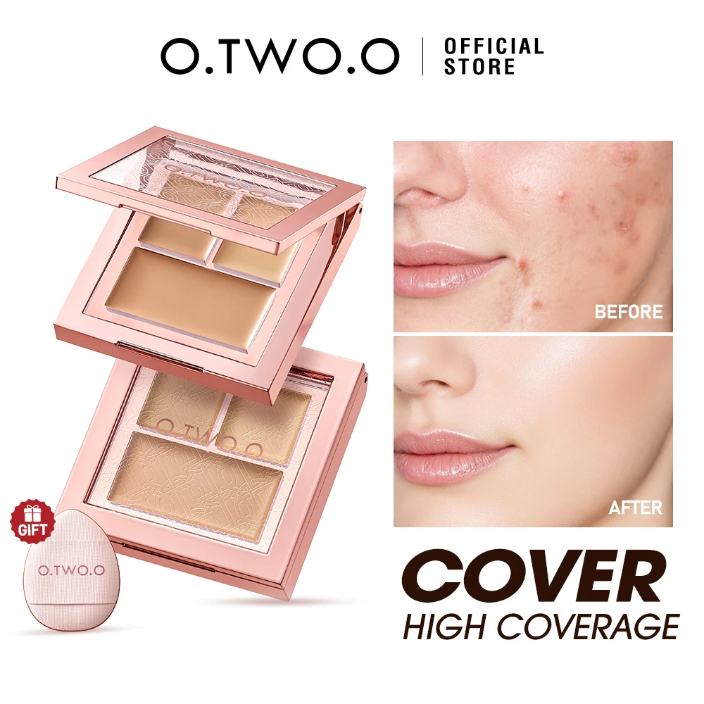 O.TWO.O Liquid Concealer Cream Waterproof Full Coverage Concealer Long Lasting Face Scars Acne Cover Smooth Concealer Makeup