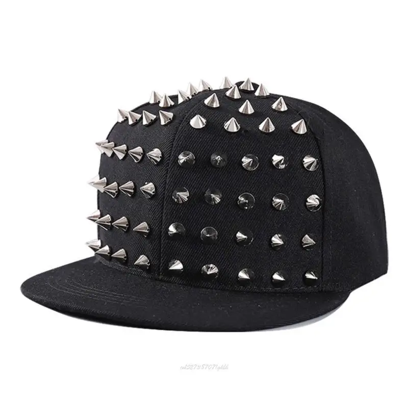X5XA Adjustable Size Rivets Baseball Hat Light weight Polyester Comfortable