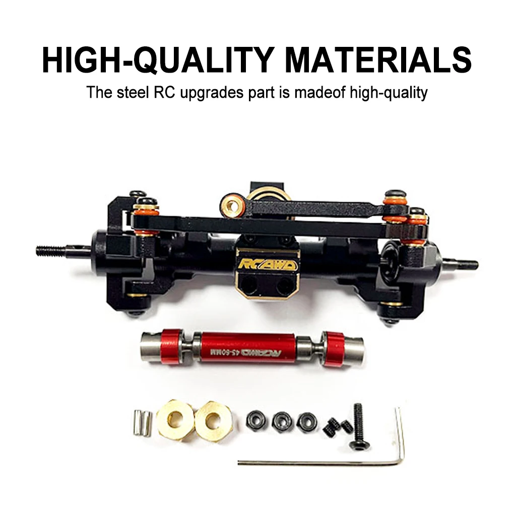 RCGOFOLLOW Front Axle RC Car Part Better Stability Rc Front Axle For 1/24 ECX Barrage Crawler RC Upgrade Part RC Car Accessories