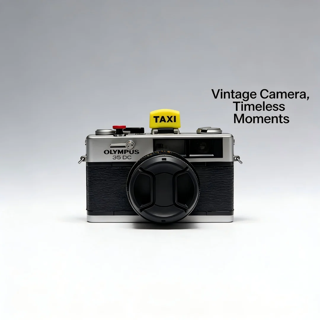 Lustige Kamera-Schnallenkappe im Taxi-Design, dekorative Schutzkappe für Fuji, Leica, Sony DSLR und spiegellose Kameras, Fotografie-Zubehör