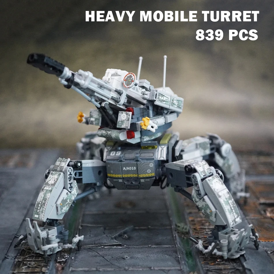 MOC Movie Wandering Earth Mecha Robot Model Building Blocks Mechanical Armor Tank Weapons Assembly DIY Bricks Toys for Kids Gift