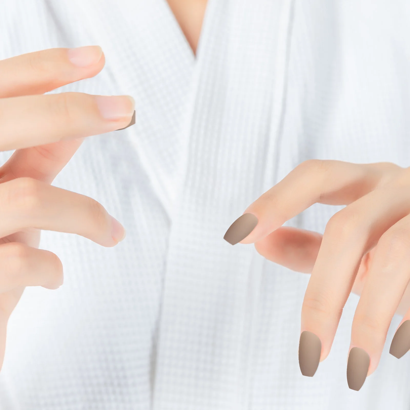 

1Set Long False Nails for Women Ultra Thin Fake Nail Art Tips Trendy Design for Party Wedding Holiday Nail Decoration