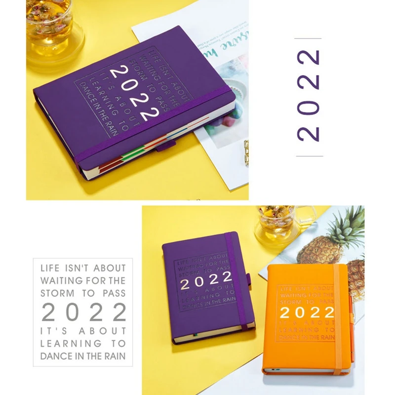 2022 A5 Planejador Notebooks Super Grosso PU Capa Planejador/Diário/Journal Notebooks Material escolar e de escritório